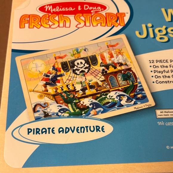 Melissa & Doug Colorful Pirate Ship Wooden Puzzle - Picture 6 of 6